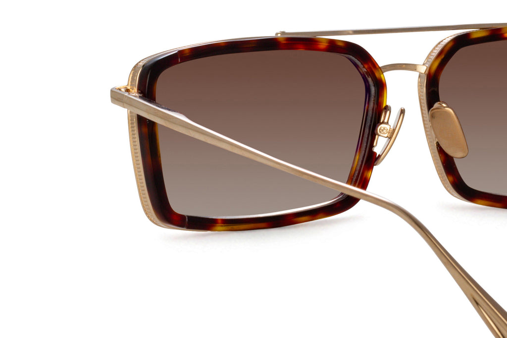 Linda Farrow - Cassia Sunglasses Light Gold (C2)