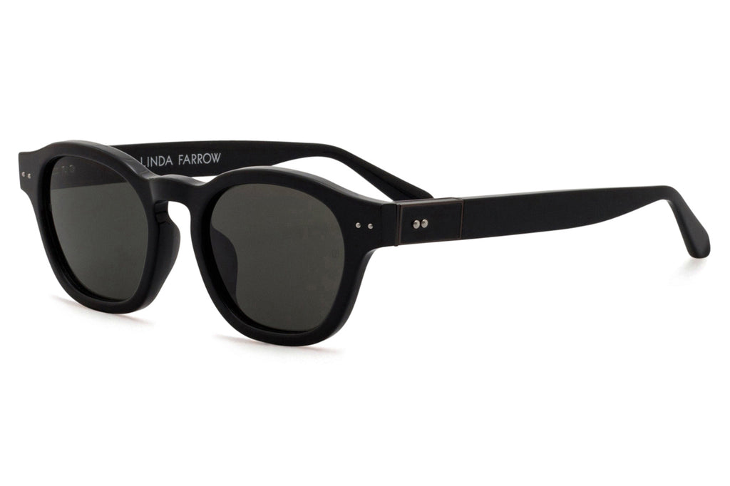 Linda Farrow - Talbot Sunglasses Black/Matte Nickel (C1)