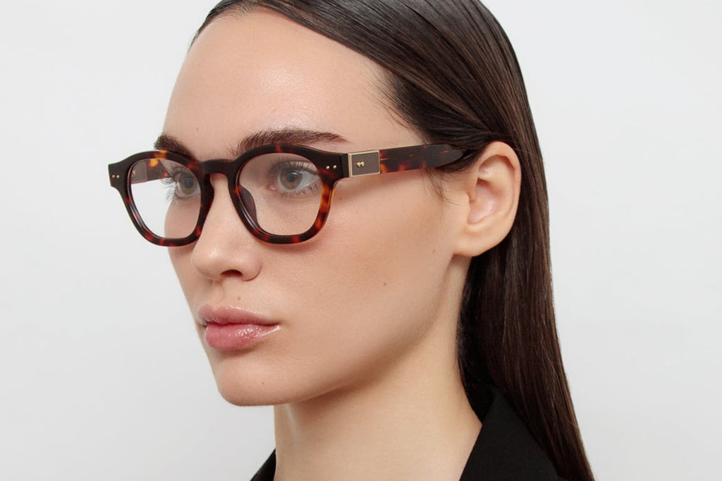 Linda Farrow - Talbot Eyeglasses Dark Tortoiseshell (C5)