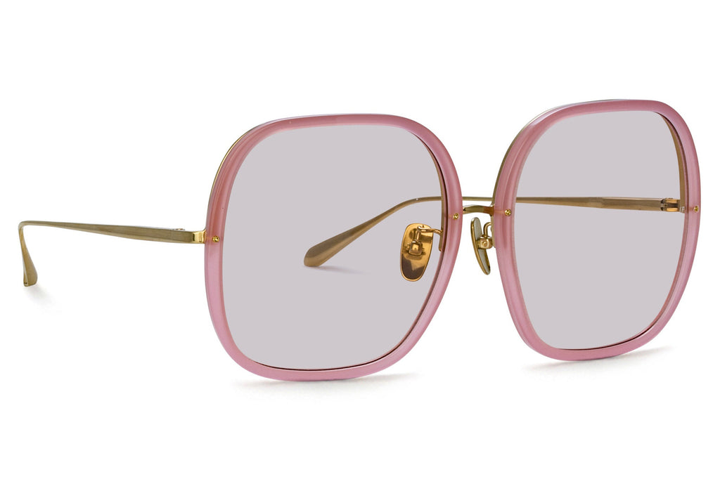 Linda Farrow - Celia Sunglasses Pink/Light Gold (C7)