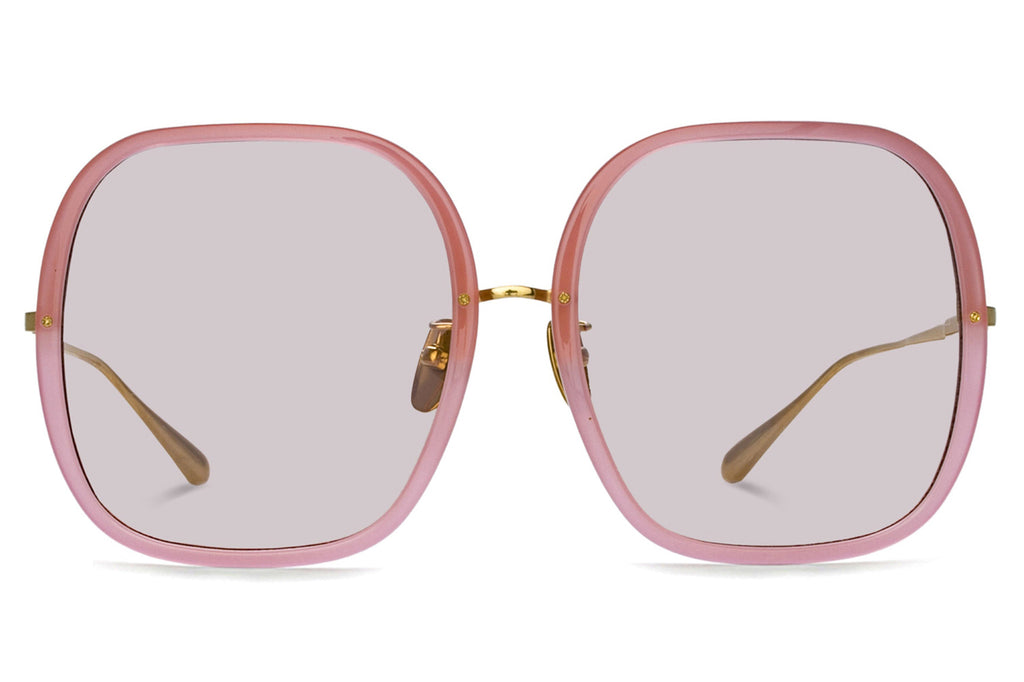 Linda Farrow - Celia Sunglasses Pink/Light Gold (C7)