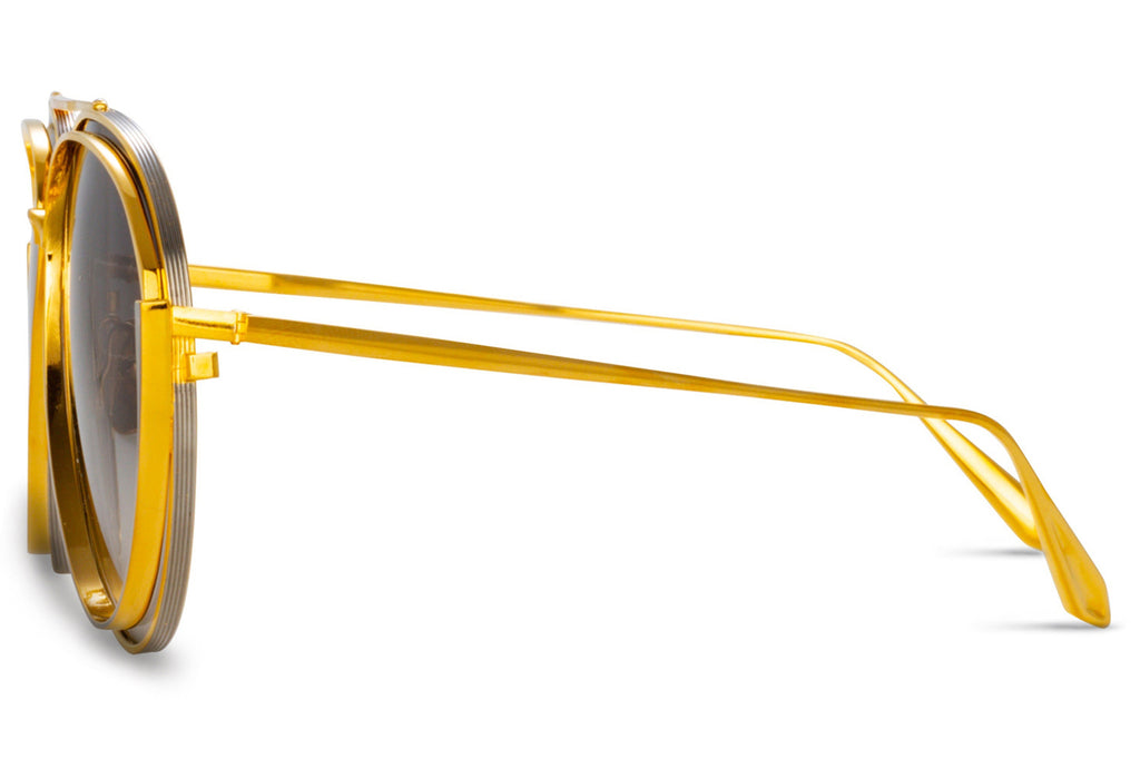 Linda Farrow - Francisco Sunglasses Yellow Gold (C2)