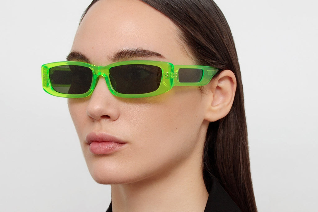 Linda Farrow - Talita Sunglasses Neon Lime (C8)