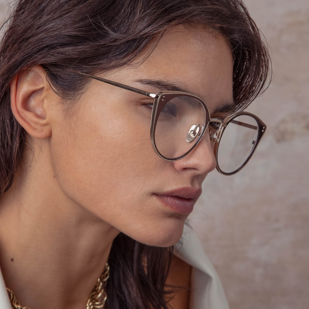 Linda Farrow - Neusa Eyeglasses Light Gold (C3)