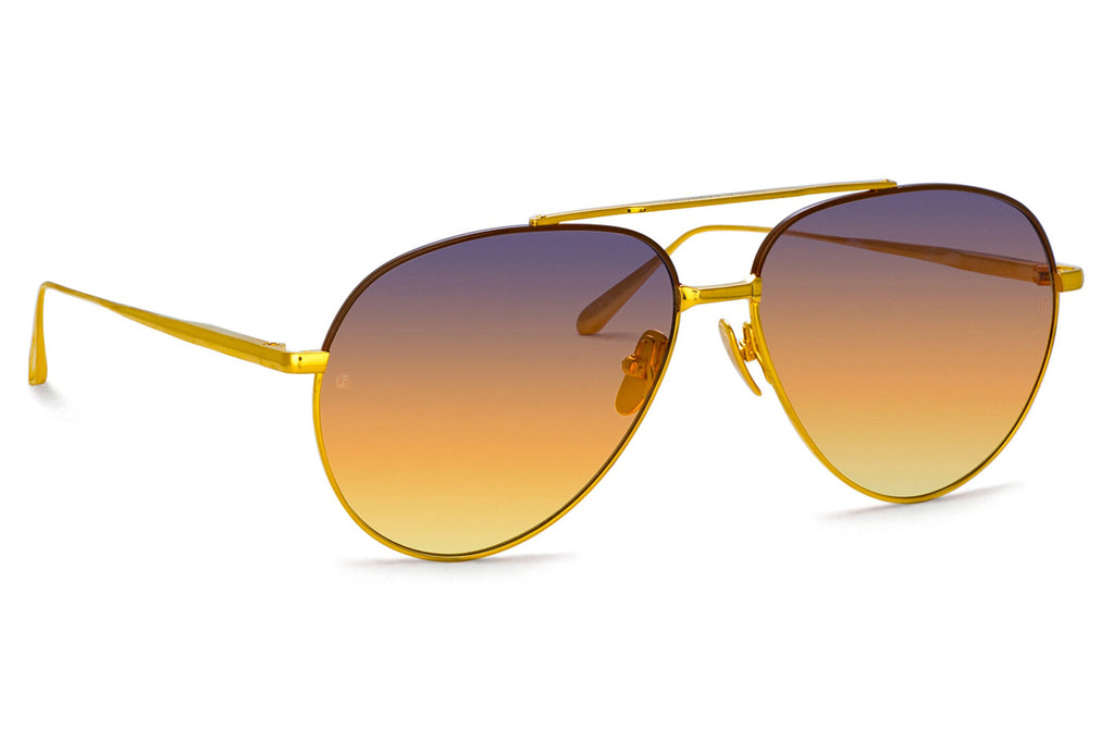 Linda Farrow - Marcelo Sunglasses Yellow Gold (C7)