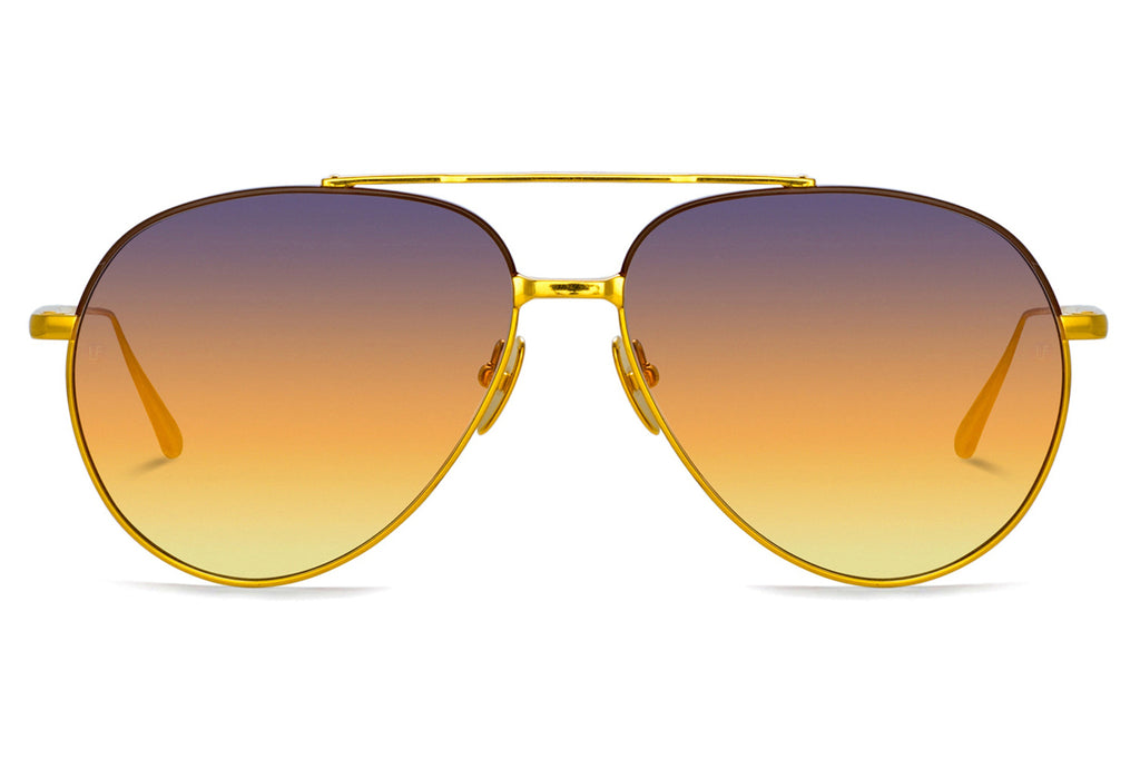 Linda Farrow - Marcelo Sunglasses Yellow Gold (C7)