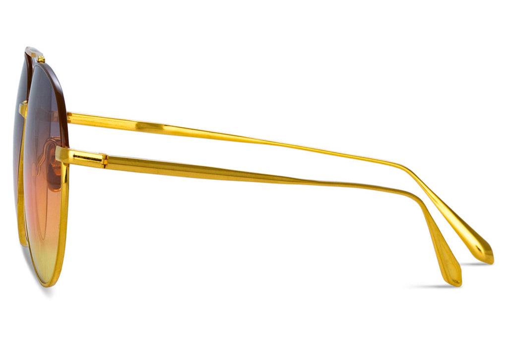 Linda Farrow - Marcelo Sunglasses Yellow Gold (C7)