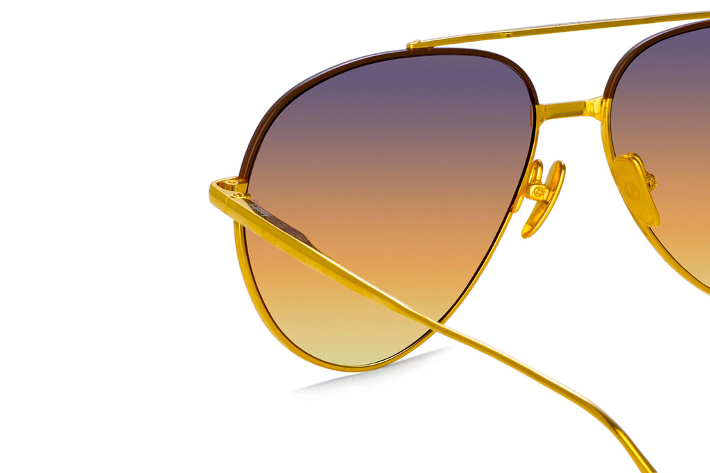 Linda Farrow - Marcelo Sunglasses Yellow Gold (C7)