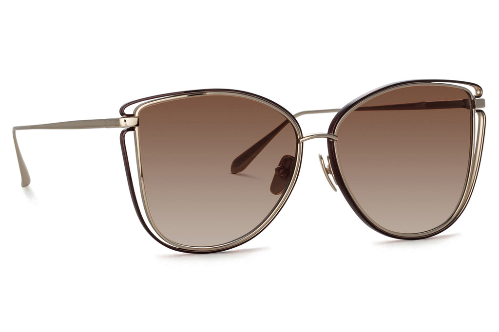 Linda Farrow - Dinah Sunglasses Light Gold (C2)