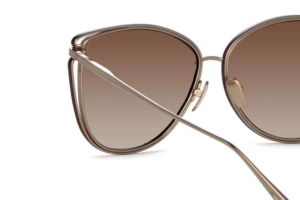 Linda Farrow - Dinah Sunglasses Light Gold (C2)