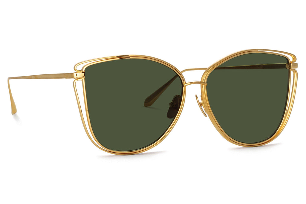 Linda Farrow - Dinah Sunglasses Yellow Gold (C3)