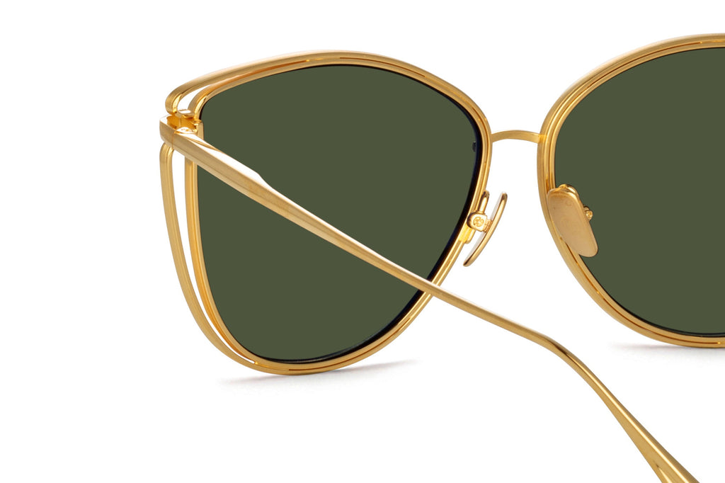 Linda Farrow - Dinah Sunglasses Yellow Gold (C3)