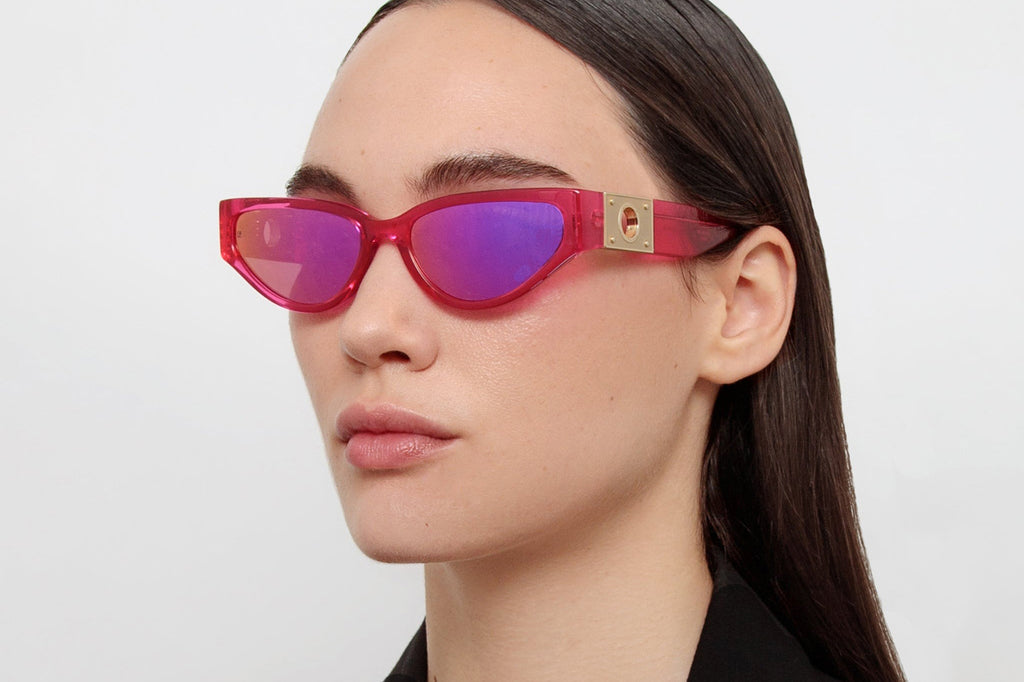 Linda Farrow - Tomie Sunglasses Neon Pink (C4)