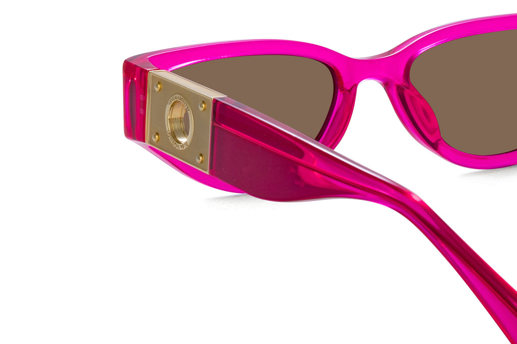 Linda Farrow - Tomie Sunglasses Neon Pink (C4)