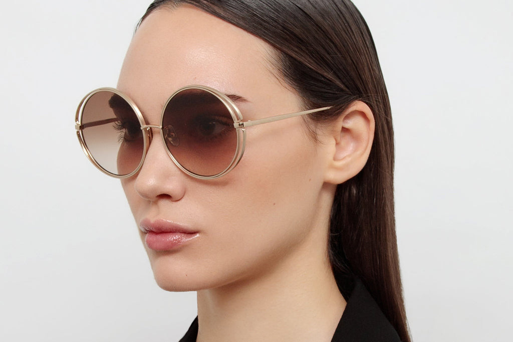 Linda Farrow - Selene Sunglasses Light Gold (C2)