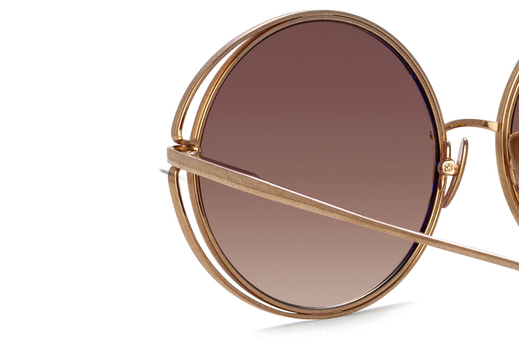 Linda Farrow - Selene Sunglasses Light Gold (C2)