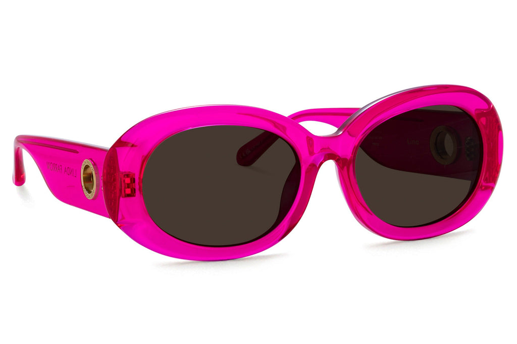 Linda Farrow - Lina Sunglasses Neon Pink (C3)