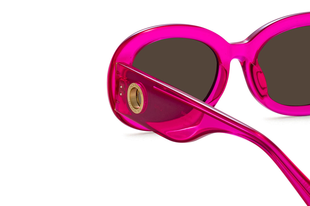 Linda Farrow - Lina Sunglasses Neon Pink (C3)