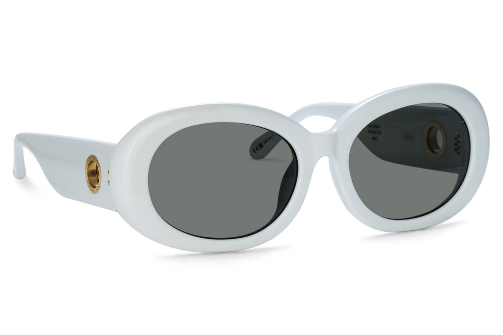 Linda Farrow - Lina Sunglasses White (C4)