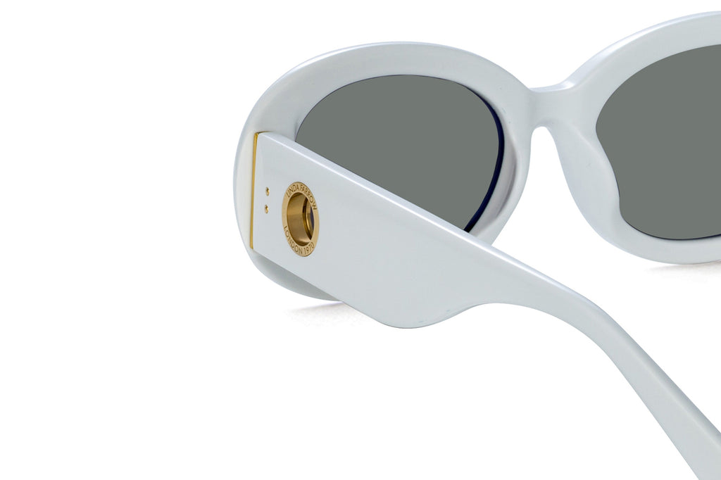 Linda Farrow - Lina Sunglasses White (C4)