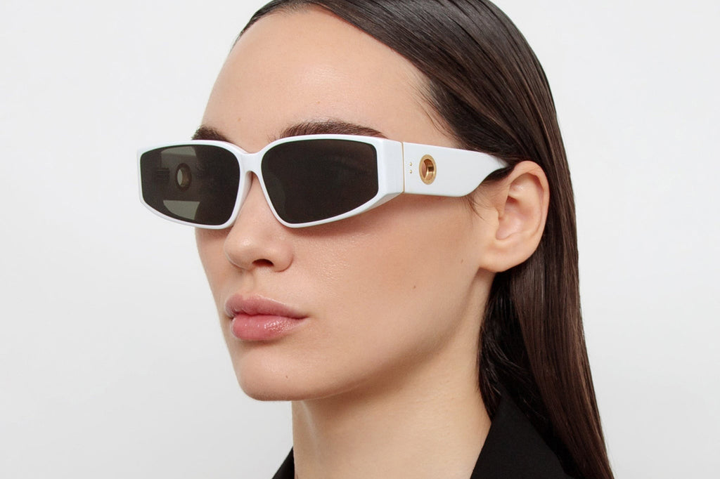 Linda Farrow - Alexis Sunglasses White (C2)