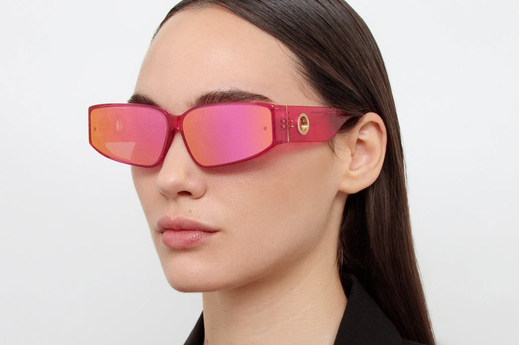 Linda Farrow - Alexis Sunglasses Neon Pink (C3)