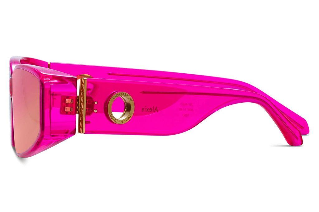 Linda Farrow - Alexis Sunglasses Neon Pink (C3)