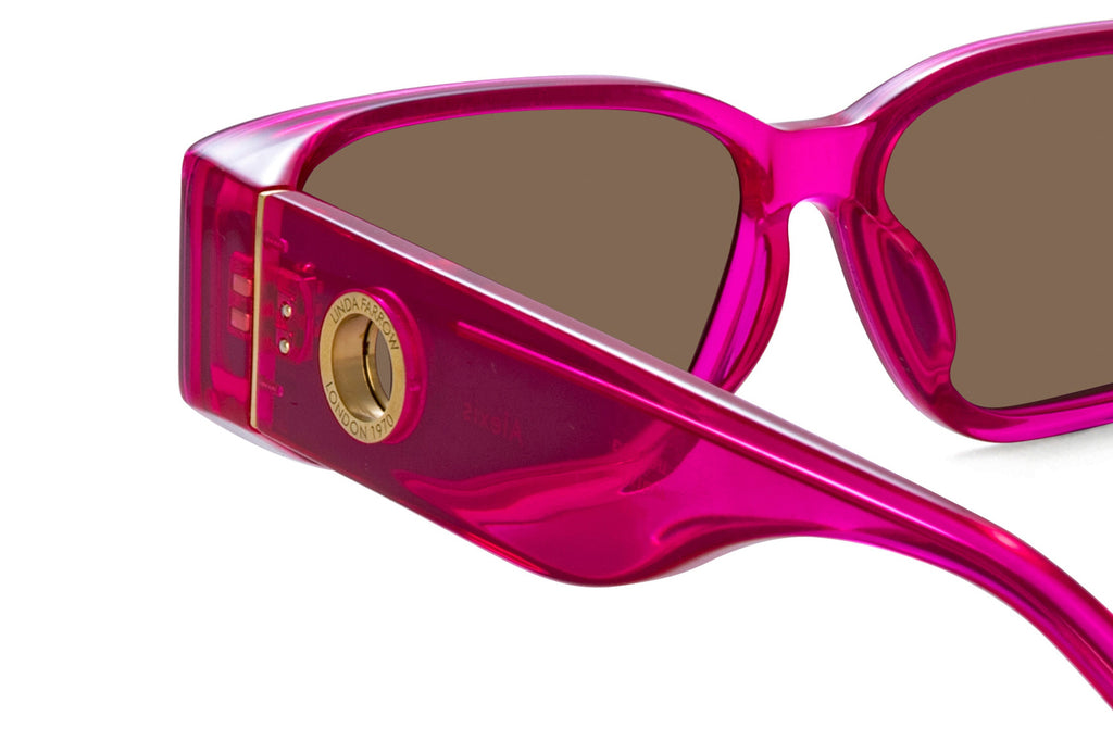 Linda Farrow - Alexis Sunglasses Neon Pink (C3)