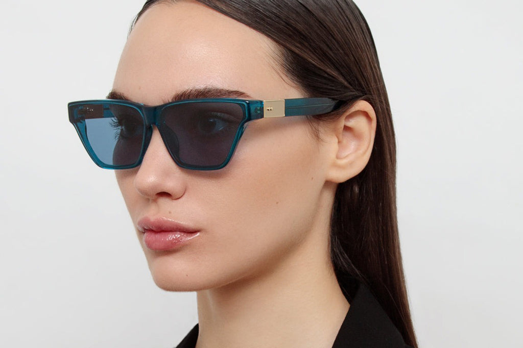 Linda Farrow - Skyler Sunglasses Aqua (C3)