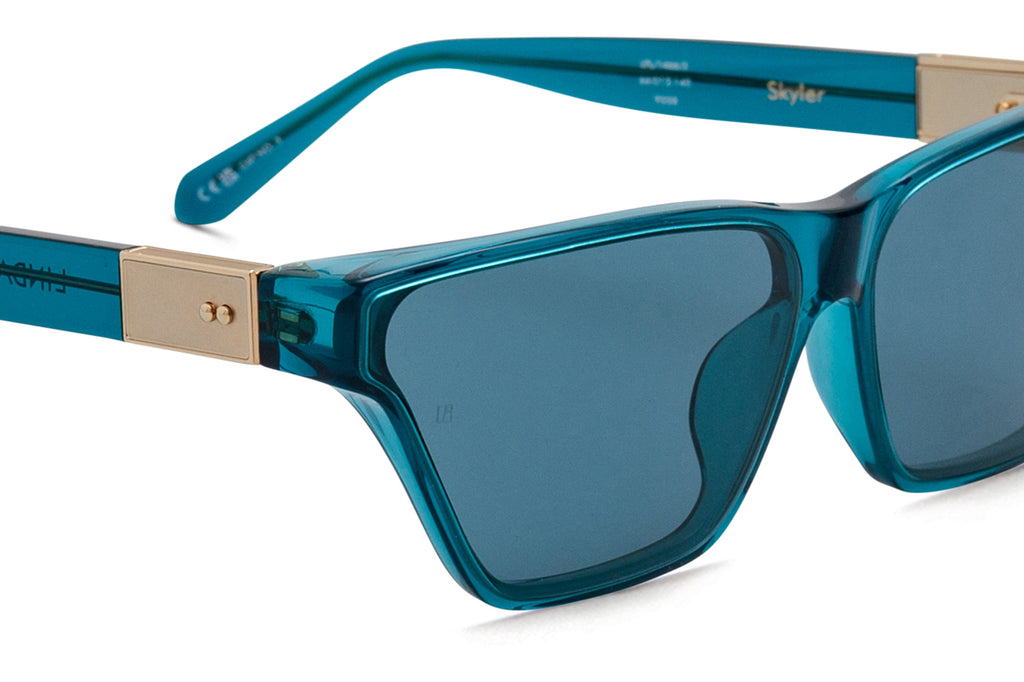 Linda Farrow - Skyler Sunglasses Aqua (C3)