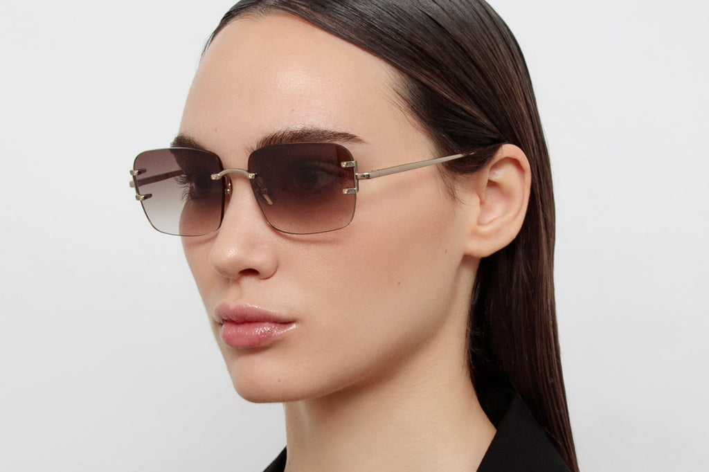 Linda Farrow - Sasha Sunglasses Light Gold (C1)