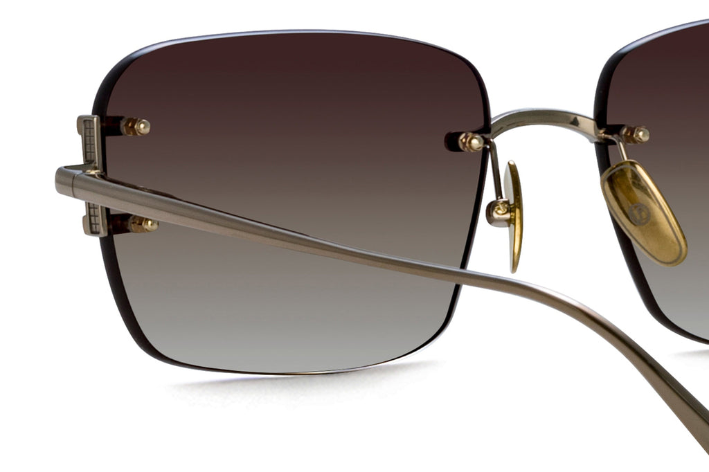 Linda Farrow - Sasha Sunglasses Light Gold (C1)