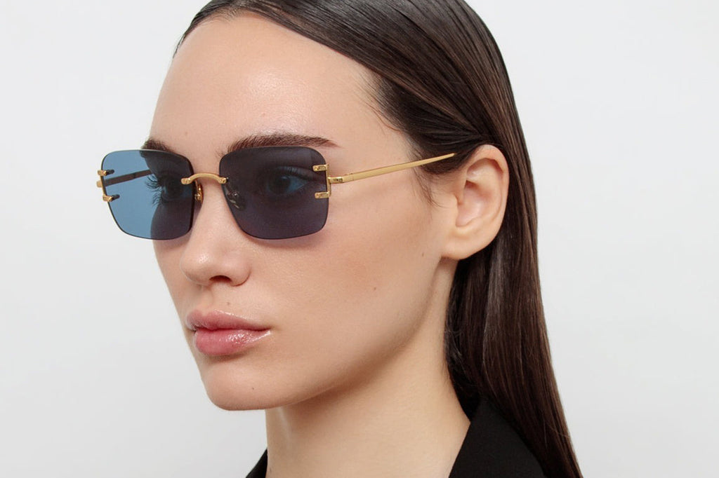 Linda Farrow - Sasha Sunglasses Yellow Gold (C2)