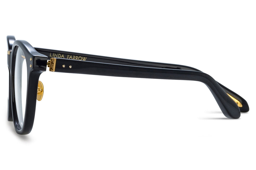 Linda Farrow - Powell Eyeglasses Black/Yellow Gold (C1)