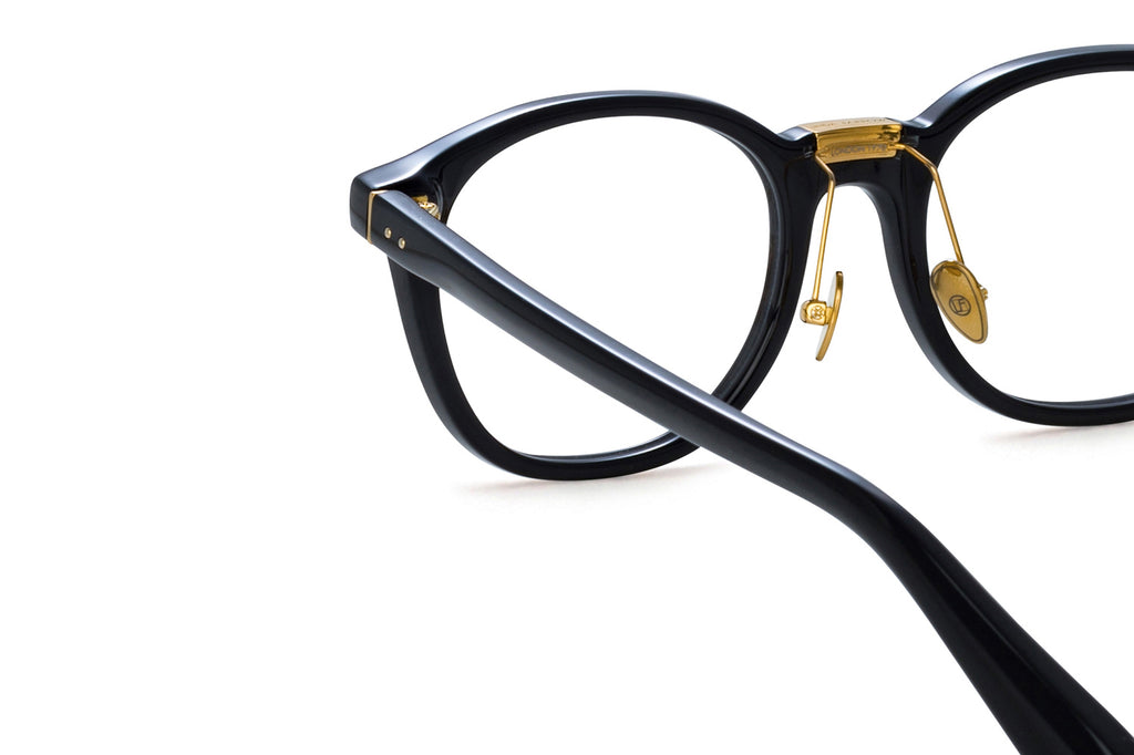 Linda Farrow - Powell Eyeglasses Black/Yellow Gold (C1)