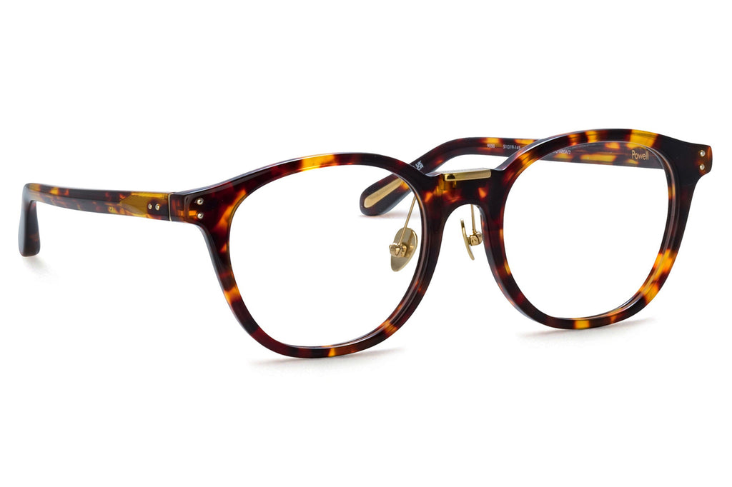 Linda Farrow - Powell Eyeglasses Dark Tortoiseshell/Light Gold (C2)