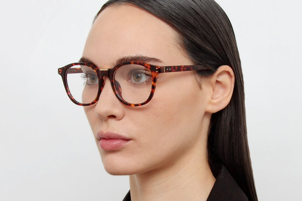 Linda Farrow - Powell Eyeglasses Dark Tortoiseshell/Light Gold (C2)