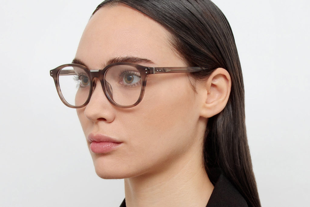 Linda Farrow - Powell Eyeglasses Grey Horn/White Gold (C3)