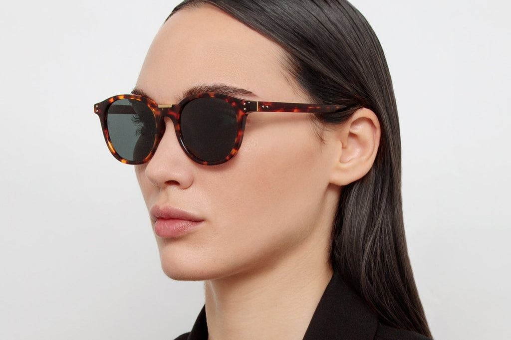 Linda Farrow - Powell Sunglasses Dark Tortoiseshell (C5)