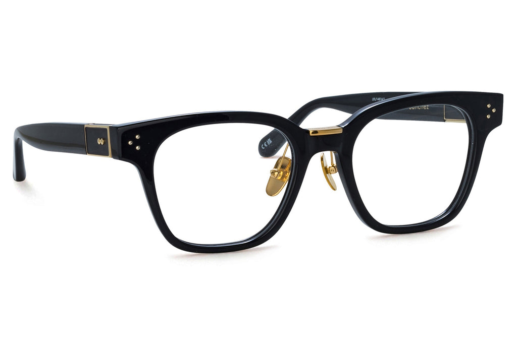 Linda Farrow - Sanchez Eyeglasses Black/Yellow Gold (C1)