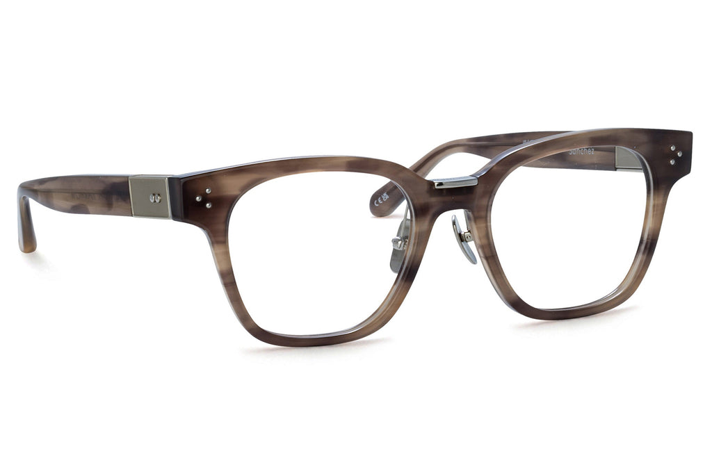 Linda Farrow - Sanchez Eyeglasses Grey Horn/White Gold (C3)