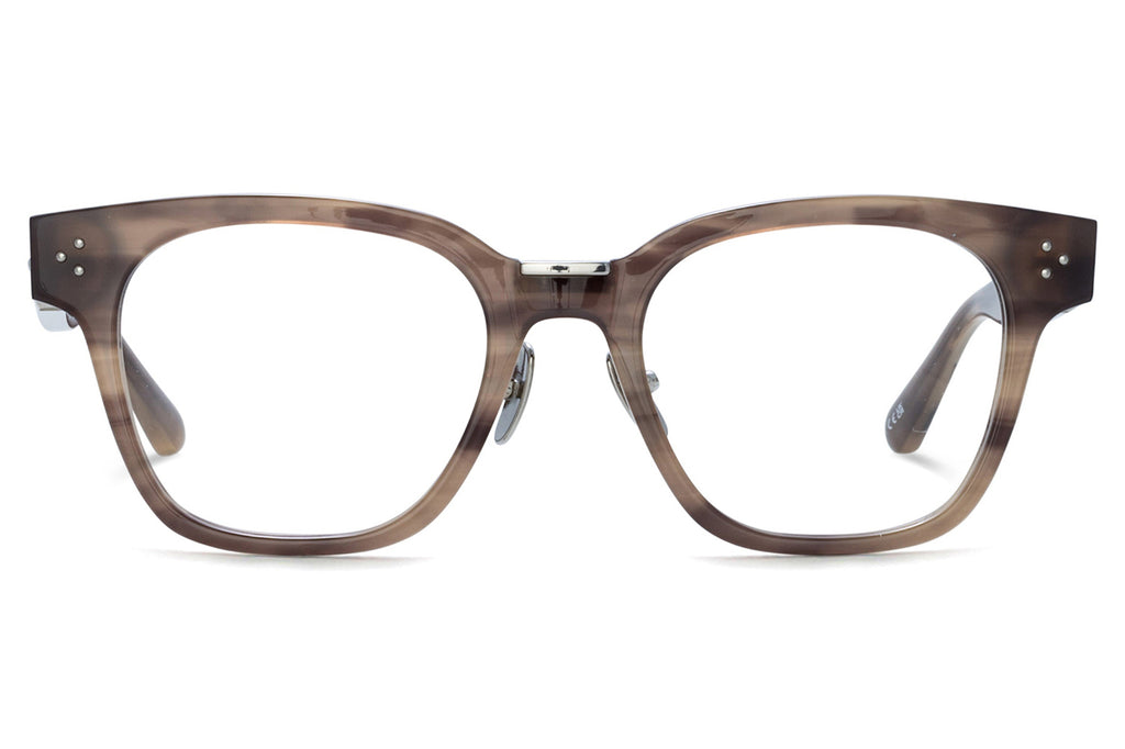 Linda Farrow - Sanchez Eyeglasses Grey Horn/White Gold (C3)