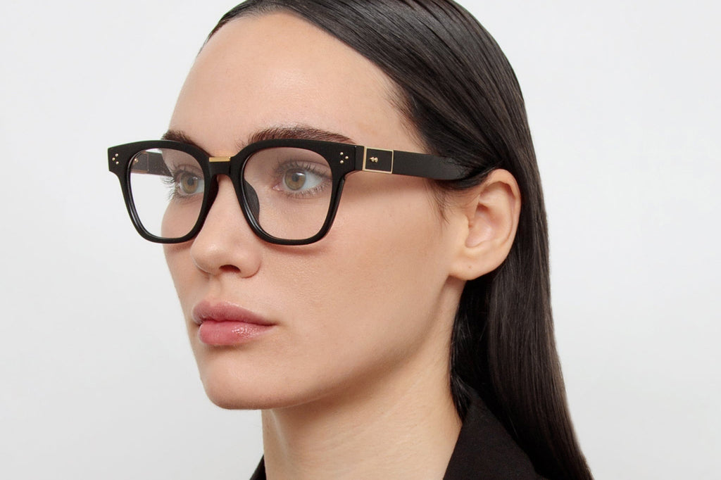 Linda Farrow - Sanchez Eyeglasses Black/Yellow Gold (C1)