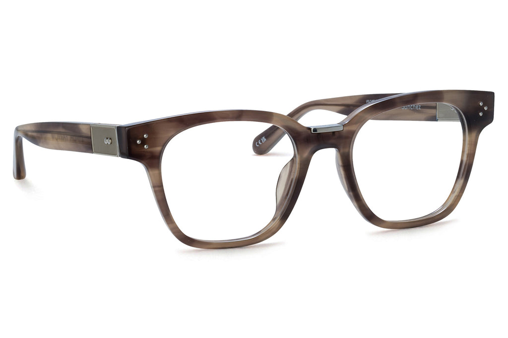 Linda Farrow - Sanchez Eyeglasses Grey Horn/White Gold (C3)