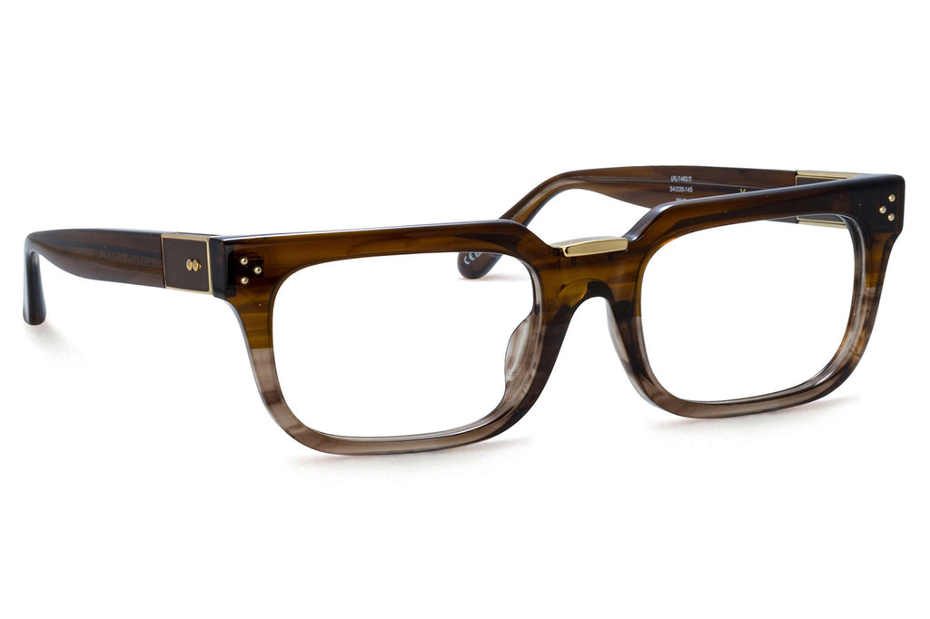 Linda Farrow - Yoan Eyeglasses Caramel Horn/Light Gold (C2)