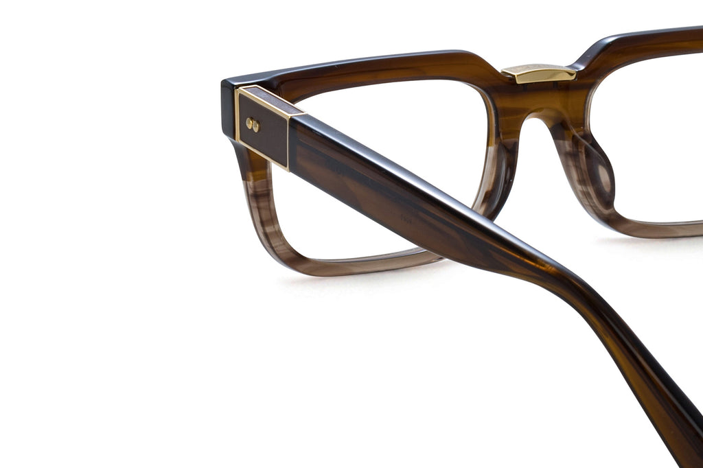 Linda Farrow - Yoan Eyeglasses Caramel Horn/Light Gold (C2)