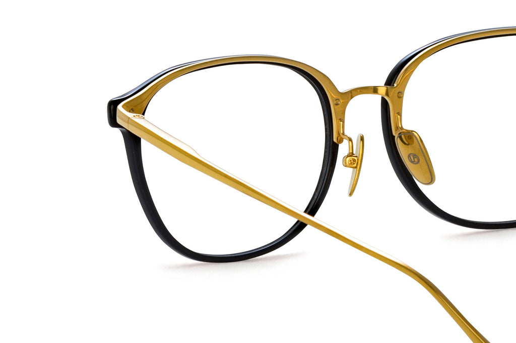 Linda Farrow - Park Eyeglasses Black/Yellow Gold (C1)