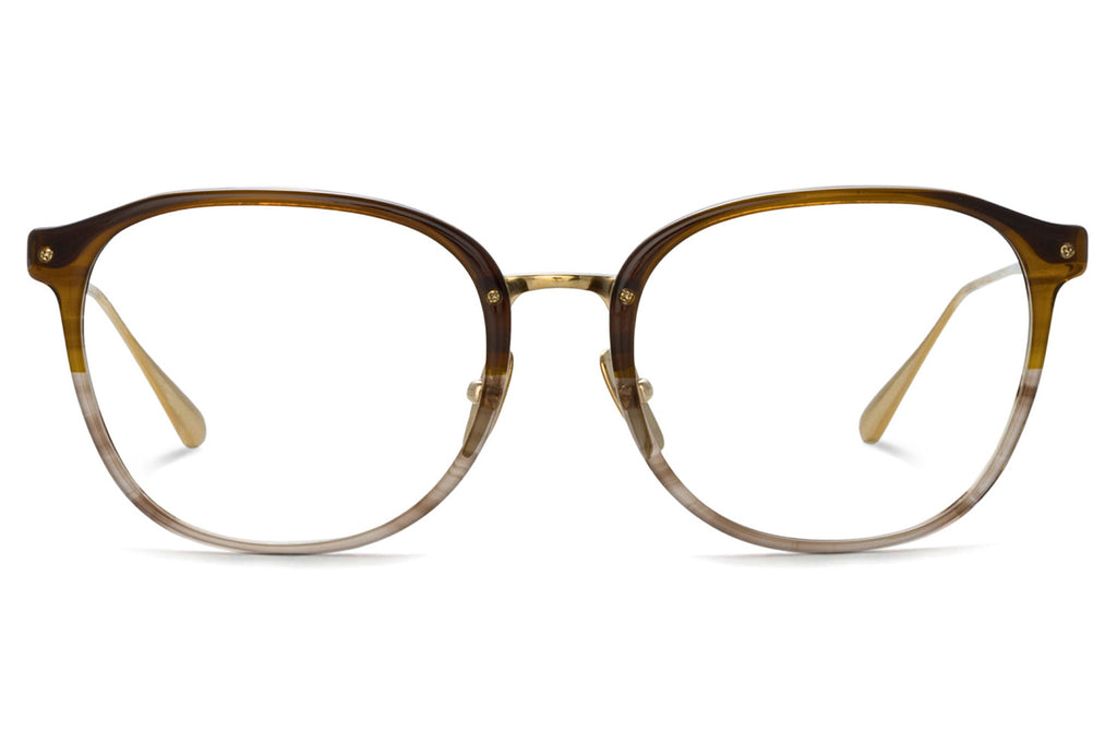 Linda Farrow - Park Eyeglasses Caramel Horn/Light Gold (C3)