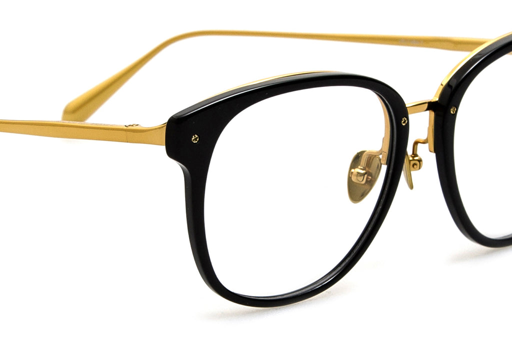 Linda Farrow - Cyrus Eyeglasses Black/Yellow Gold (C1)