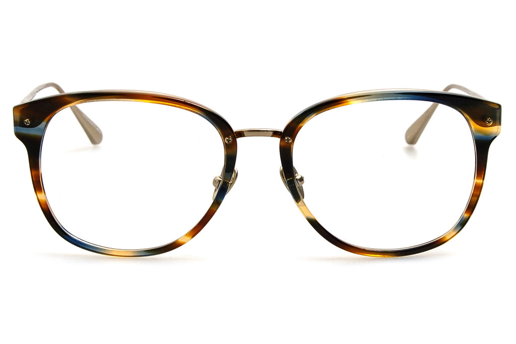 Linda Farrow - Cyrus Eyeglasses Earth Horn/Light Gold (C2)